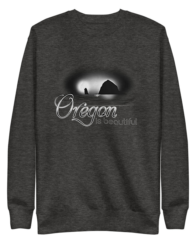Oregon is Beautiful/ BW - Unisex Premium Sweatshirt