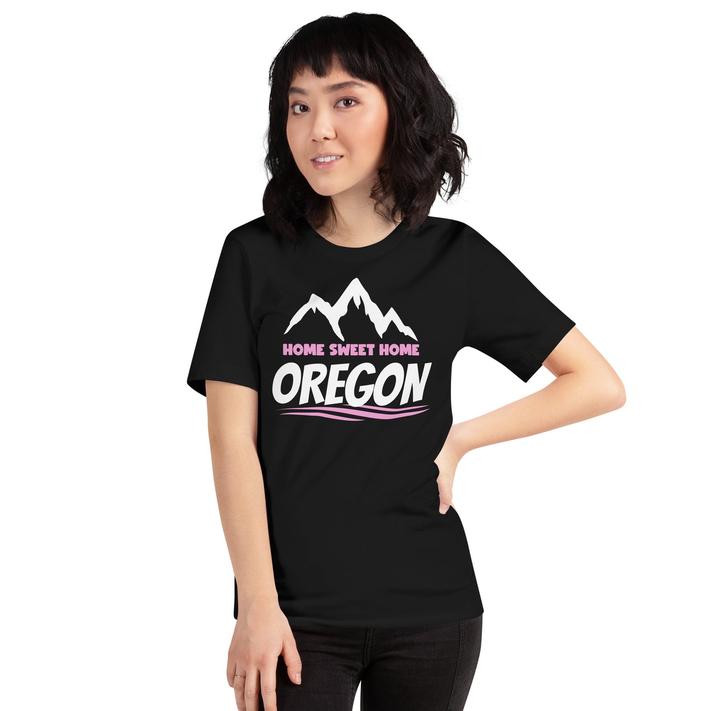 Home Sweet Home Oregon/Pink - Unisex t-shirt