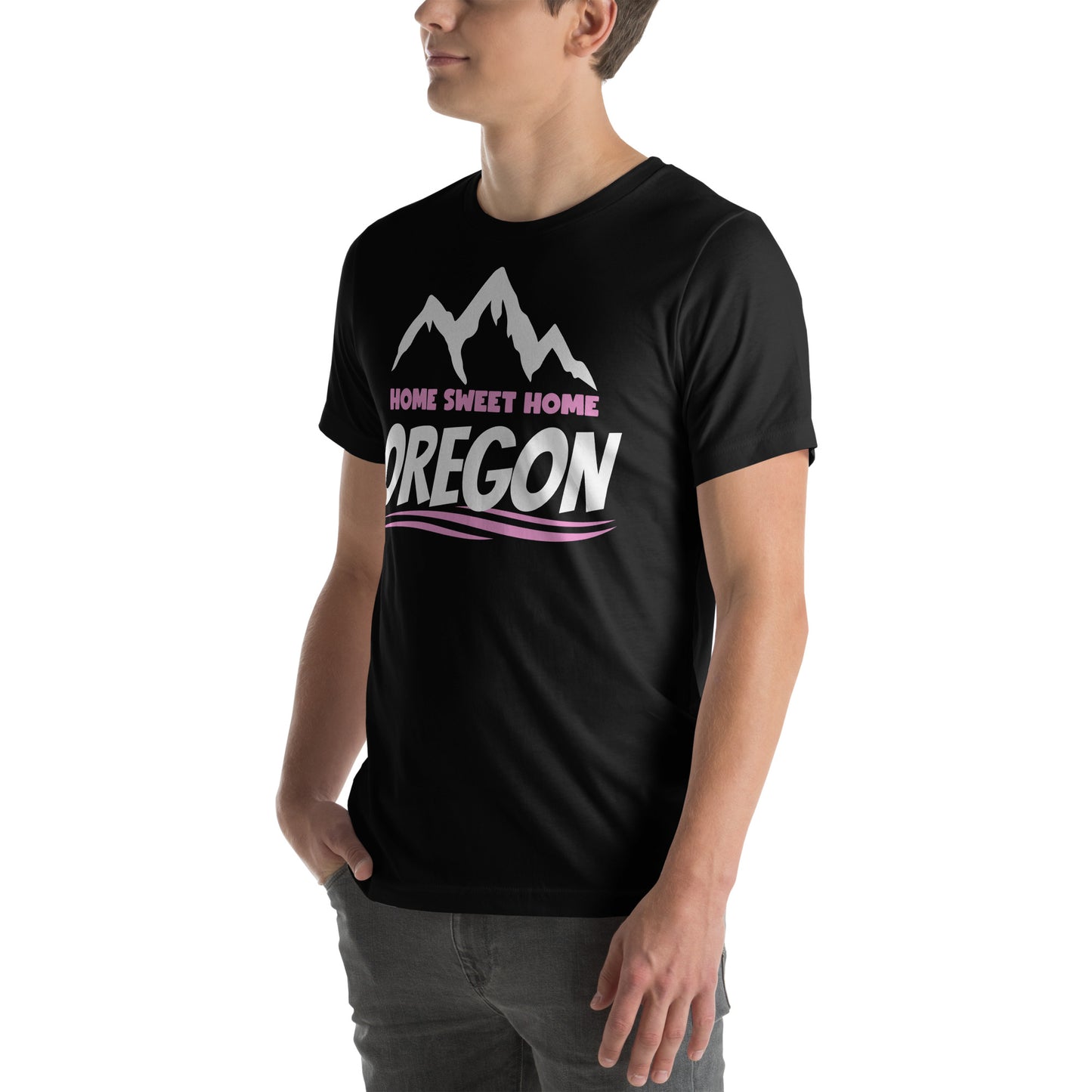 Home Sweet Home Oregon/Pink - Unisex t-shirt