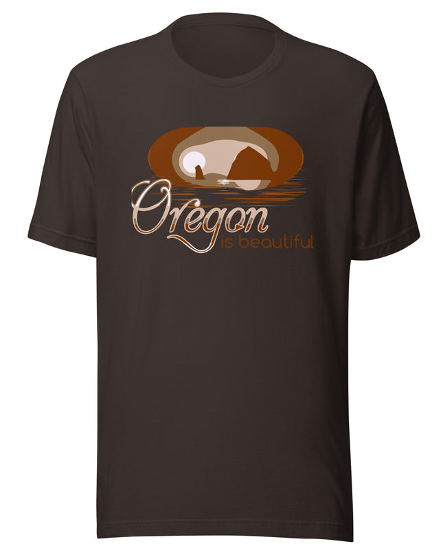 Oregon is Beautiful/Haystack Rock - Unisex t-shirt