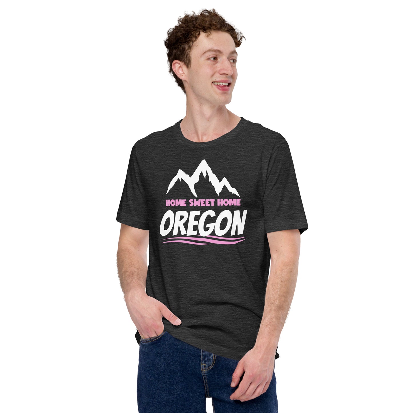 Home Sweet Home Oregon/Pink - Unisex t-shirt
