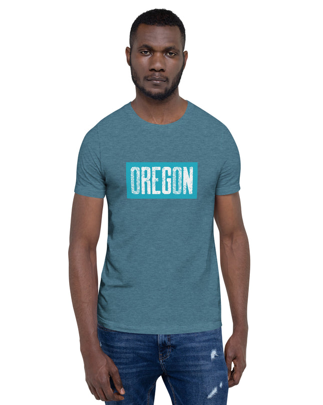 Oregon in Teal - Unisex t-shirt