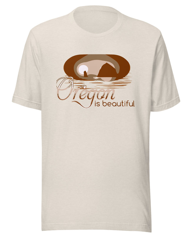 Oregon is Beautiful/Haystack Rock - Unisex t-shirt
