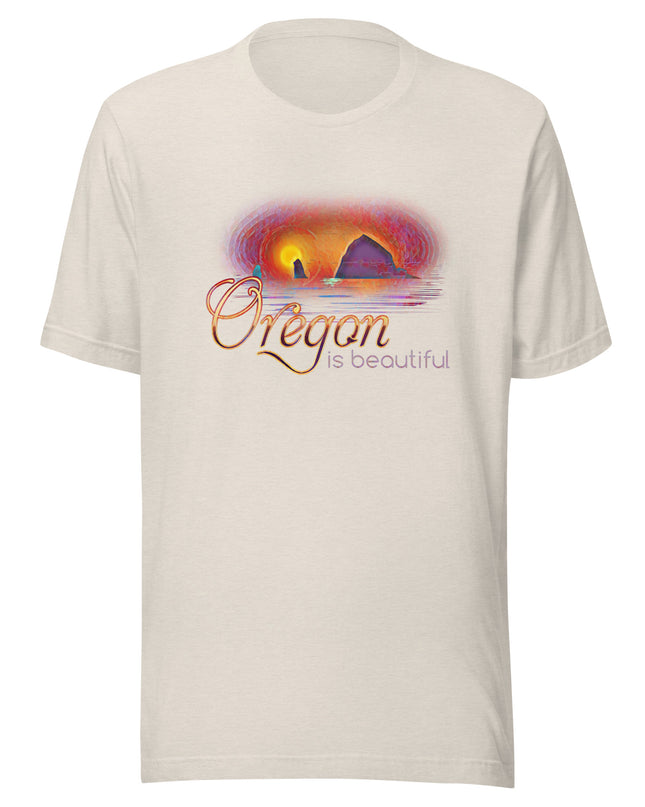 Oregon is Beautiful/ Haystack Rock/2 - Unisex t-shirt