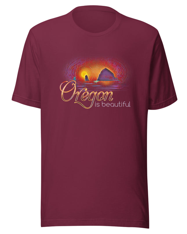 Oregon is Beautiful/ Haystack Rock/2 - Unisex t-shirt