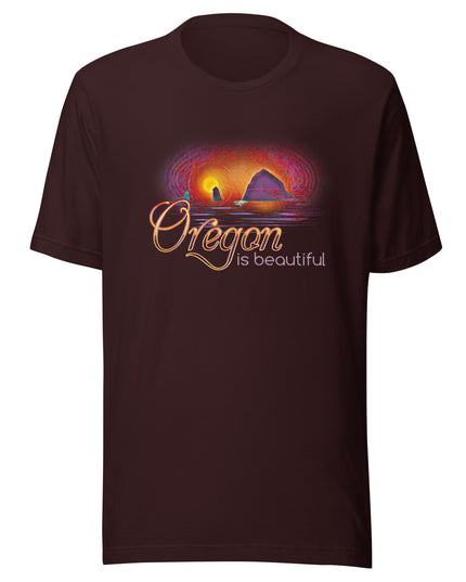 Oregon is Beautiful/ Haystack Rock/2 - Unisex t-shirt