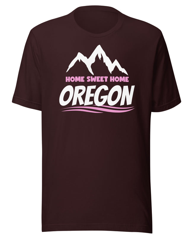 Home Sweet Home Oregon/Pink - Unisex t-shirt