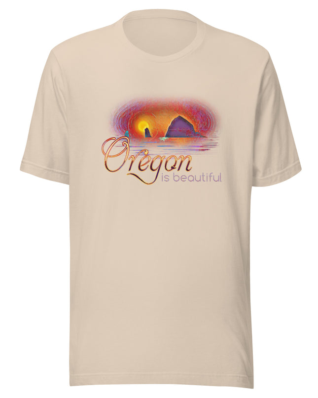 Oregon is Beautiful/ Haystack Rock/2 - Unisex t-shirt
