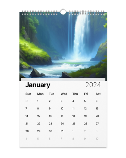 Oregon - Digital Art - Wall calendar (2024)