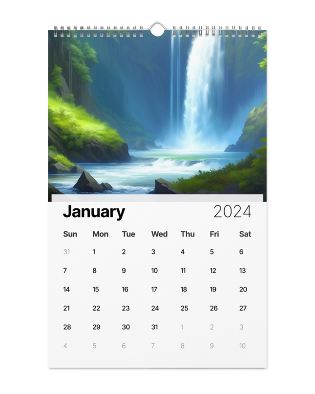 Oregon - Digital Art - Wall calendar (2024)
