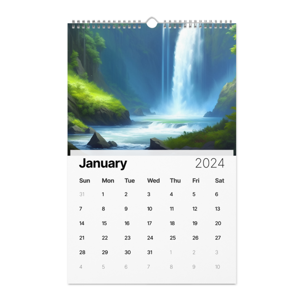 Oregon - Digital Art - Wall calendar (2024)