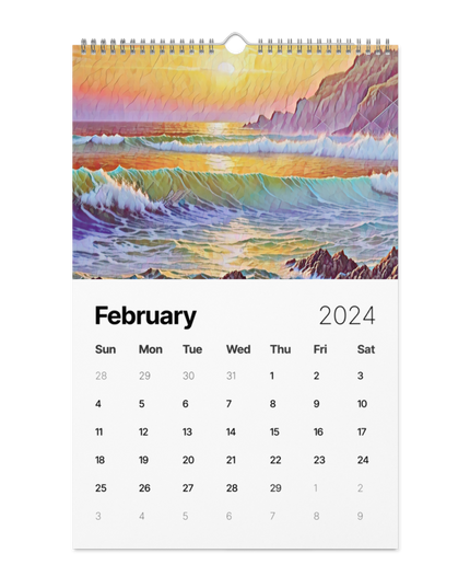 Oregon - Digital Art - Wall calendar (2024)