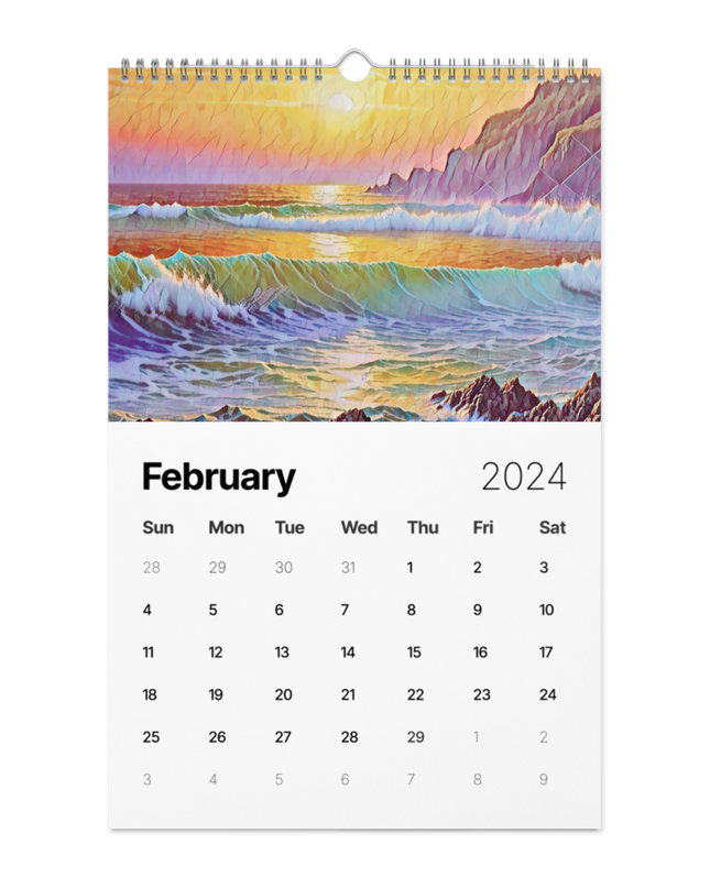 Oregon - Digital Art - Wall calendar (2024)