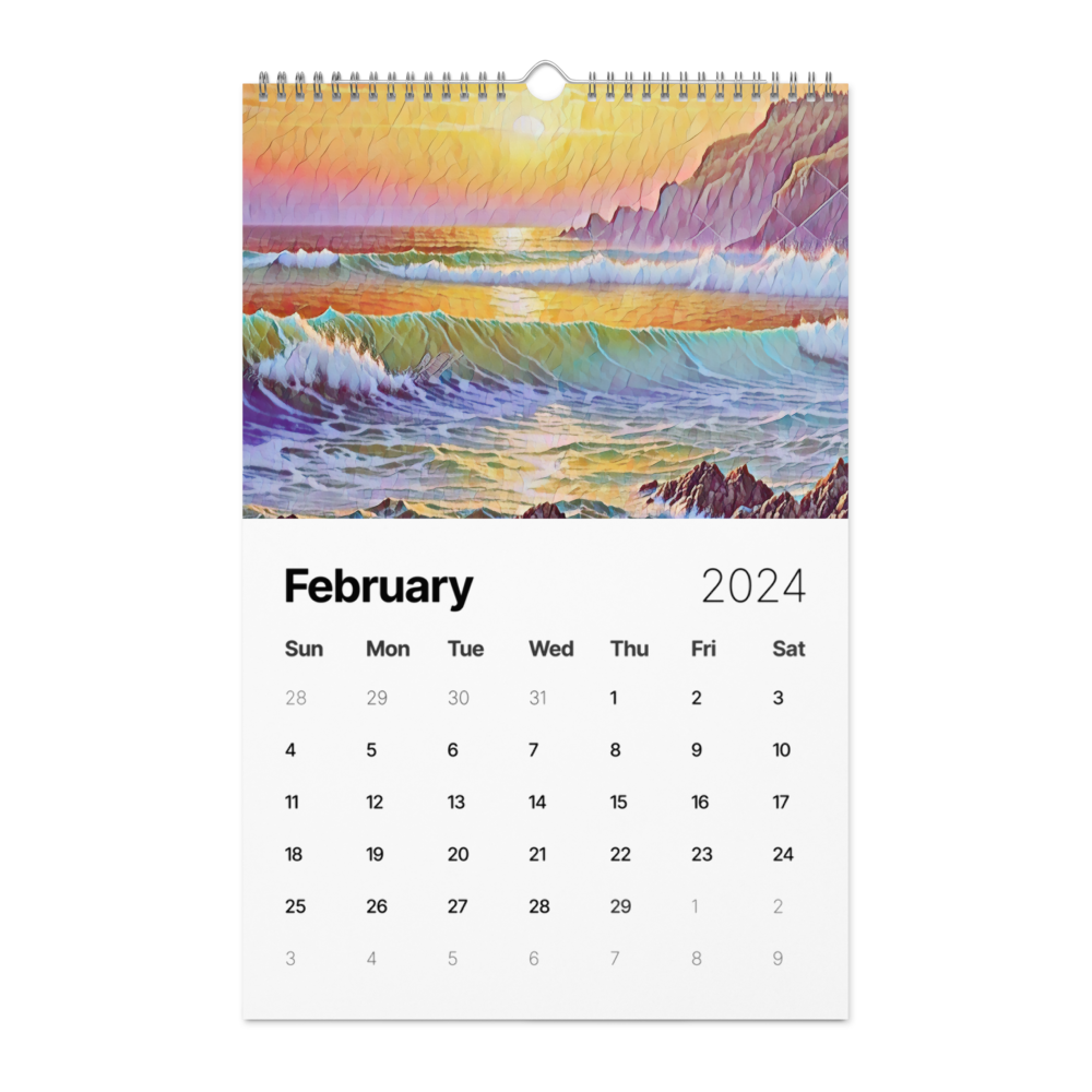 Oregon - Digital Art - Wall calendar (2024)