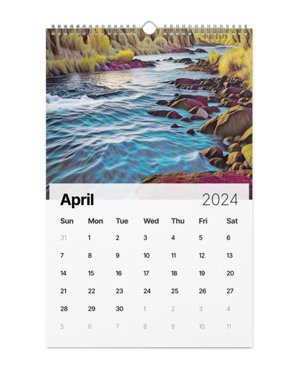 Oregon - Digital Art - Wall calendar (2024)