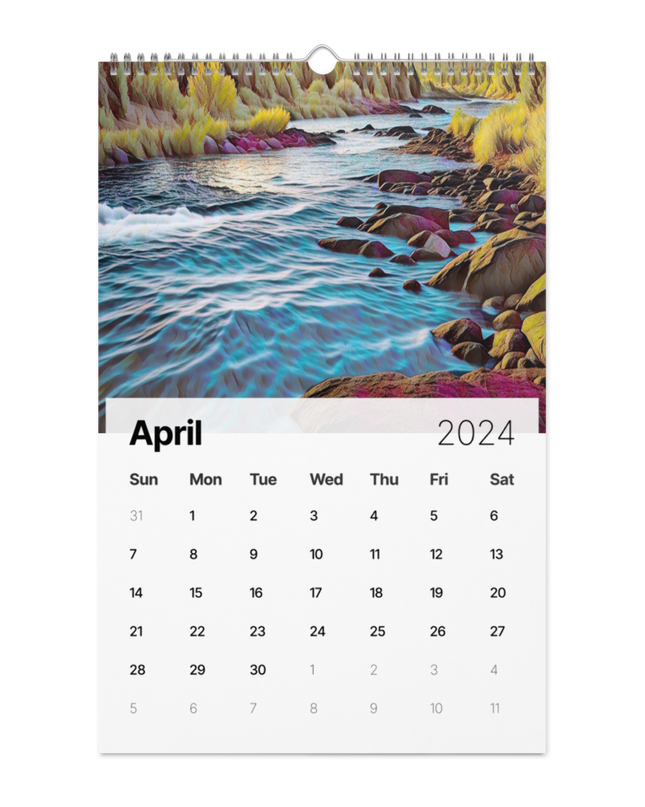 Oregon - Digital Art - Wall calendar (2024)