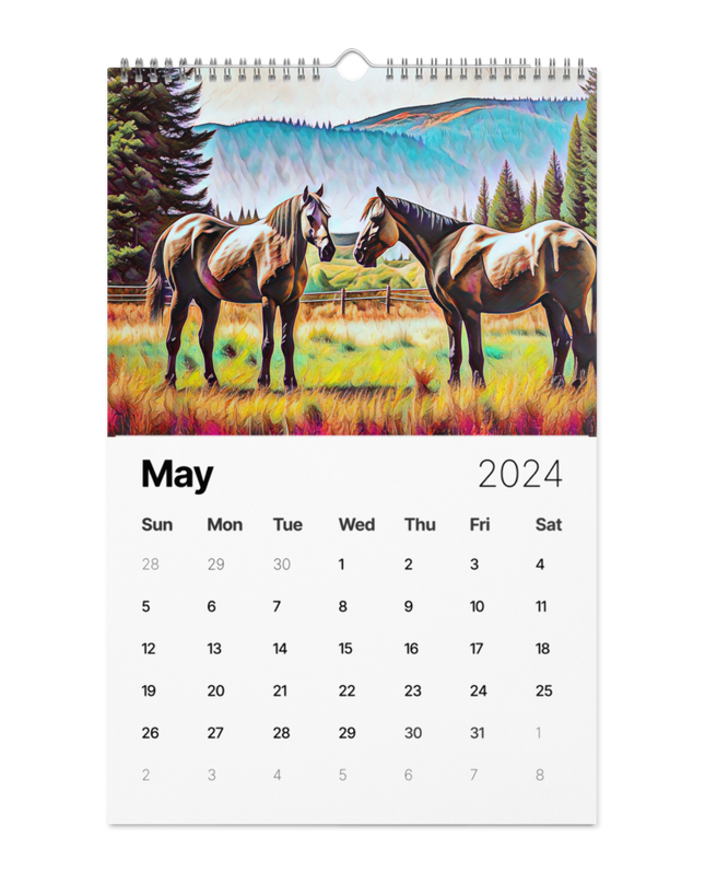 Oregon - Digital Art - Wall calendar (2024)