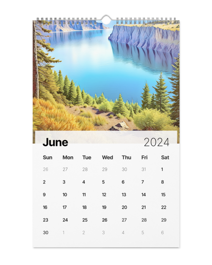 Oregon - Digital Art - Wall calendar (2024)