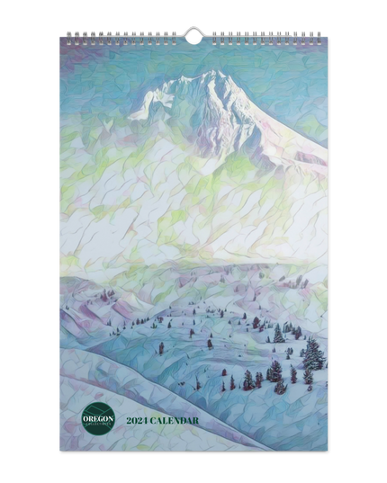 Oregon - Digital Art - Wall calendar (2024)