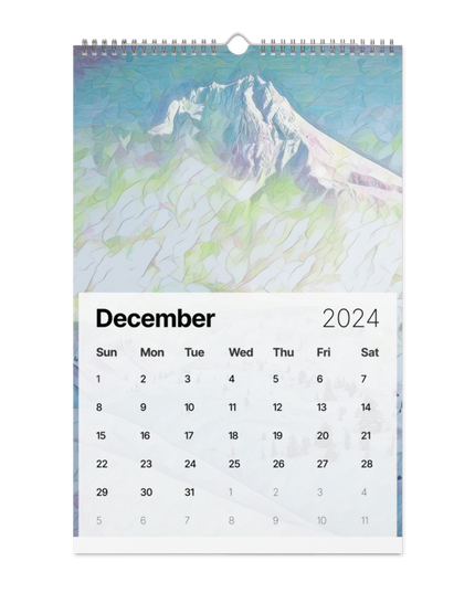 Oregon - Digital Art - Wall calendar (2024)
