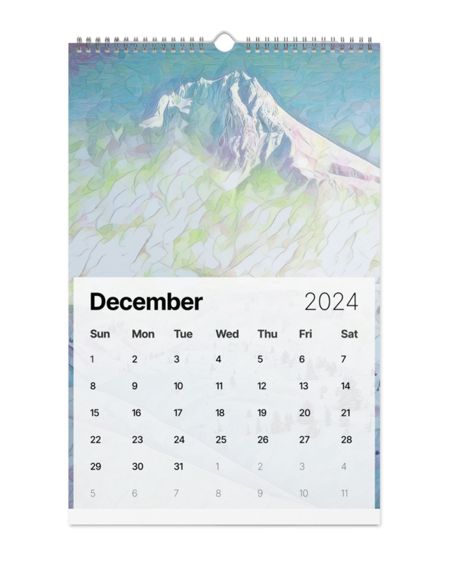 Oregon - Digital Art - Wall calendar (2024)