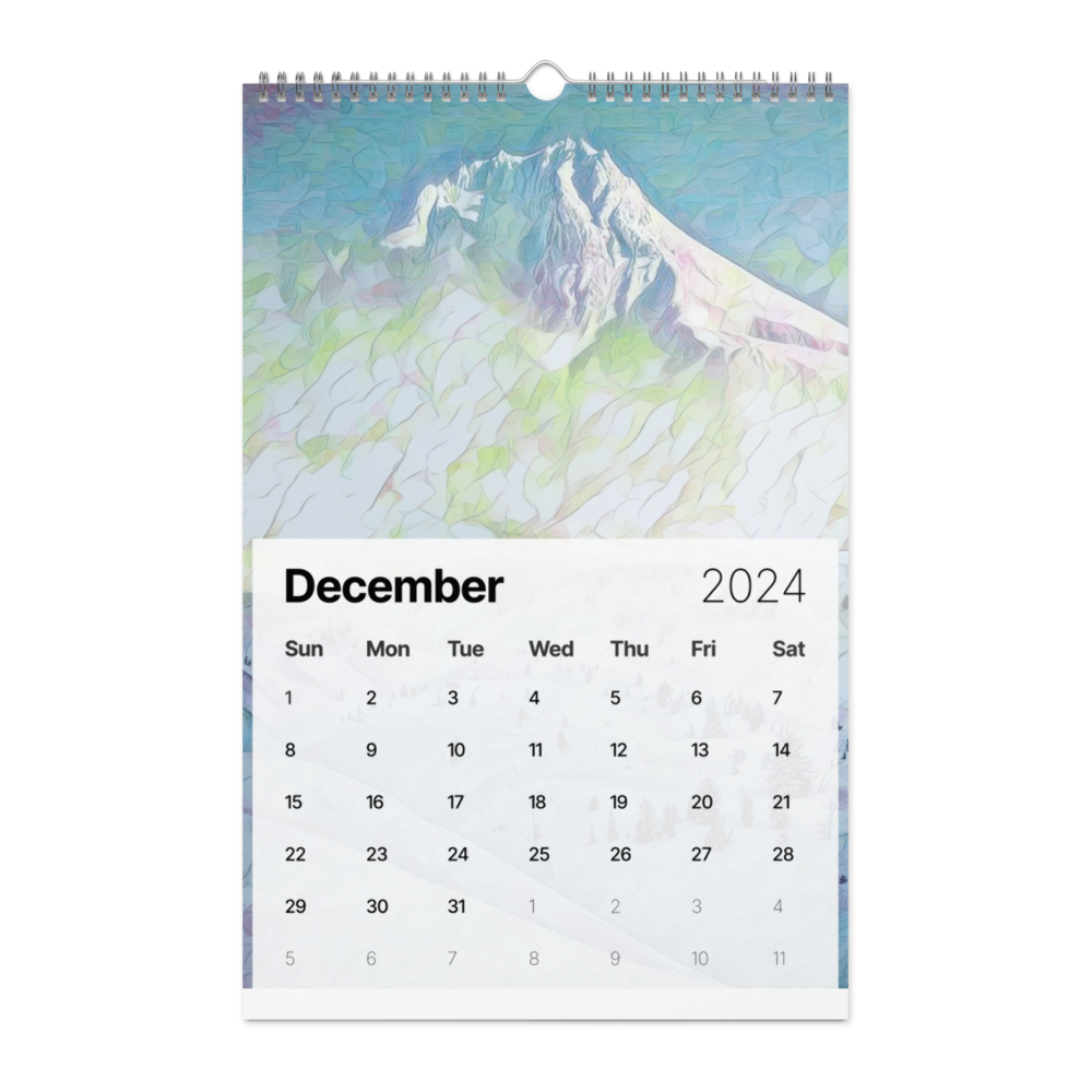 Oregon - Digital Art - Wall calendar (2024)