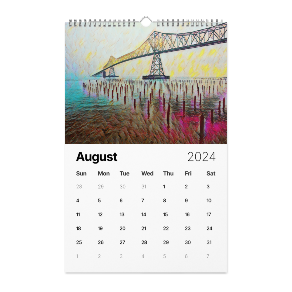 Oregon - Digital Art - Wall calendar (2024)