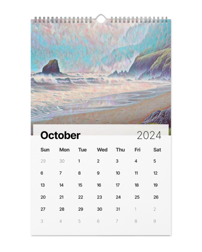 Oregon - Digital Art - Wall calendar (2024)