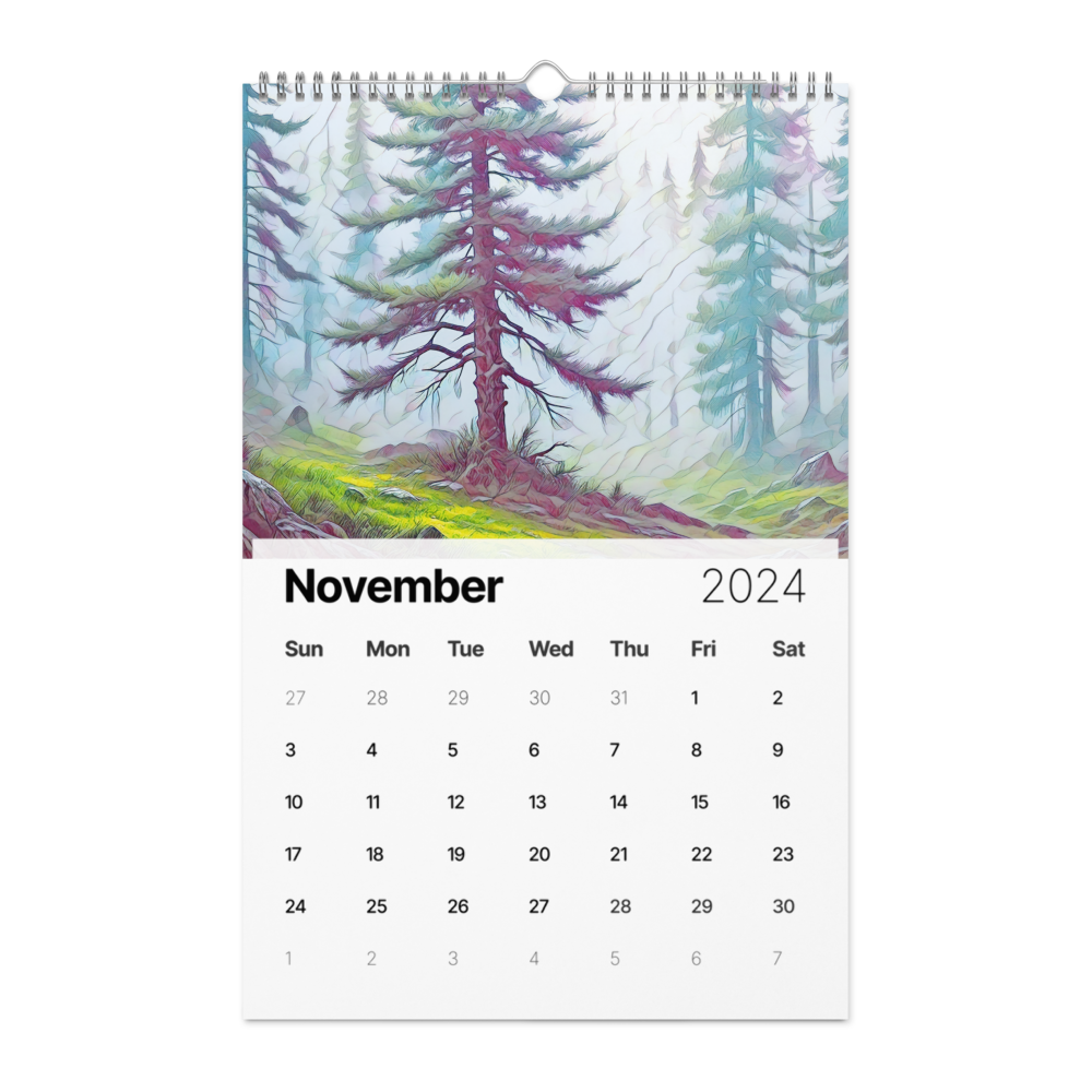 Oregon - Digital Art - Wall calendar (2024)