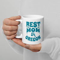 Thumbnail for Best Mom in Oregon - White glossy mug
