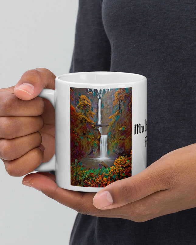 Multnomah Falls - White glossy mug