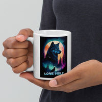 Thumbnail for Lone Wolf - White glossy mug