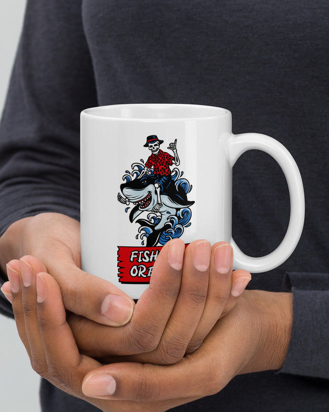 Fishing Oregon/ Get Your Limit - White glossy mug