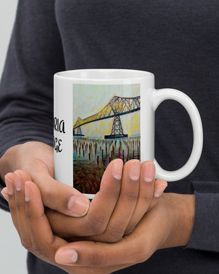 Astoria Bridge - White glossy mug