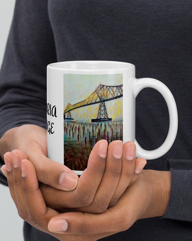 Astoria Bridge - White glossy mug