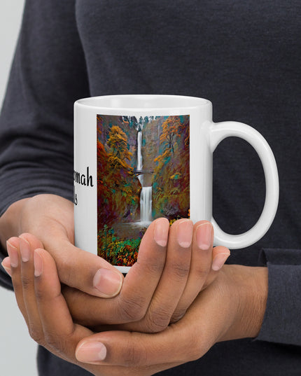 Multnomah Falls - White glossy mug