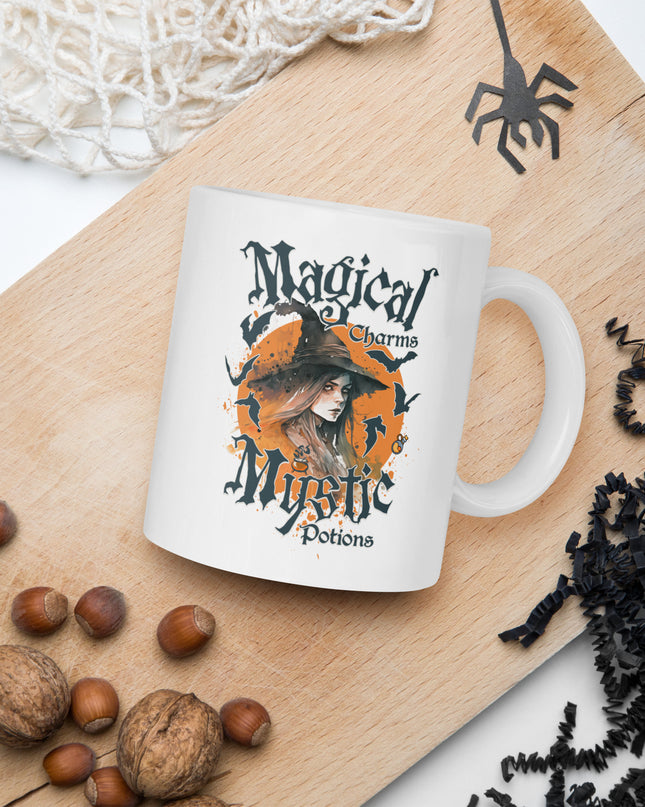 Magical Charms - Mystic Potions - Halloween - White glossy mug