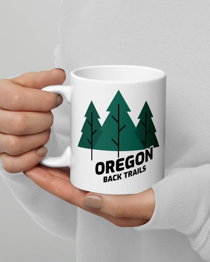 Oregon Back Trails - White glossy mug
