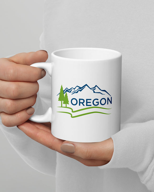 Oregon - White glossy mug