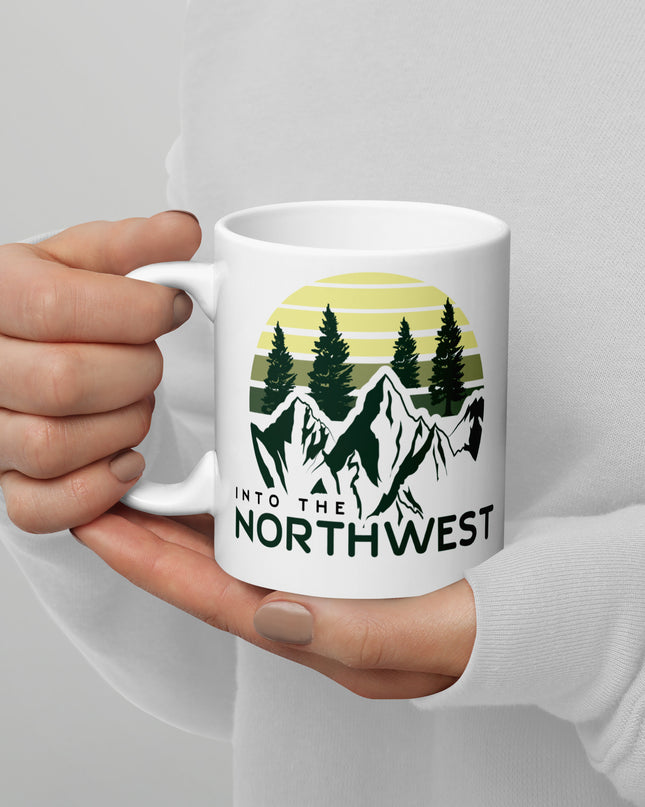 Into The Northwest - White glossy mug