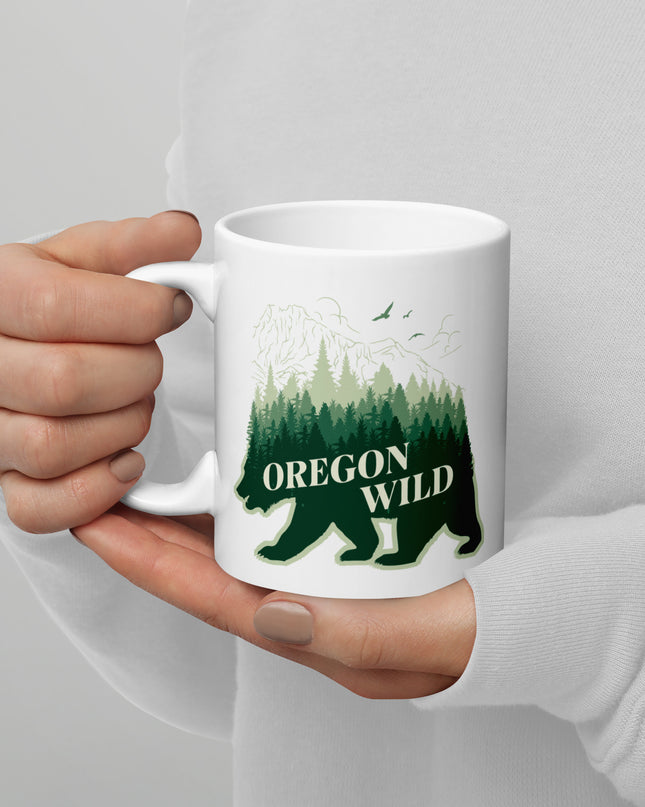 Oregon Wild - White glossy mug