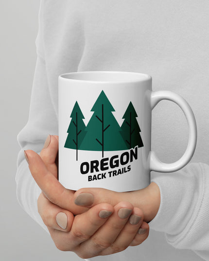 Oregon Back Trails - White glossy mug