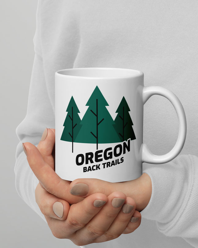Oregon Back Trails - White glossy mug