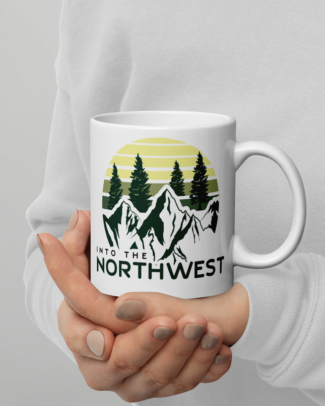 Into The Northwest - White glossy mug