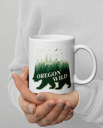 Oregon Wild - White glossy mug