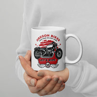 Thumbnail for Oregon Biker - White glossy mug