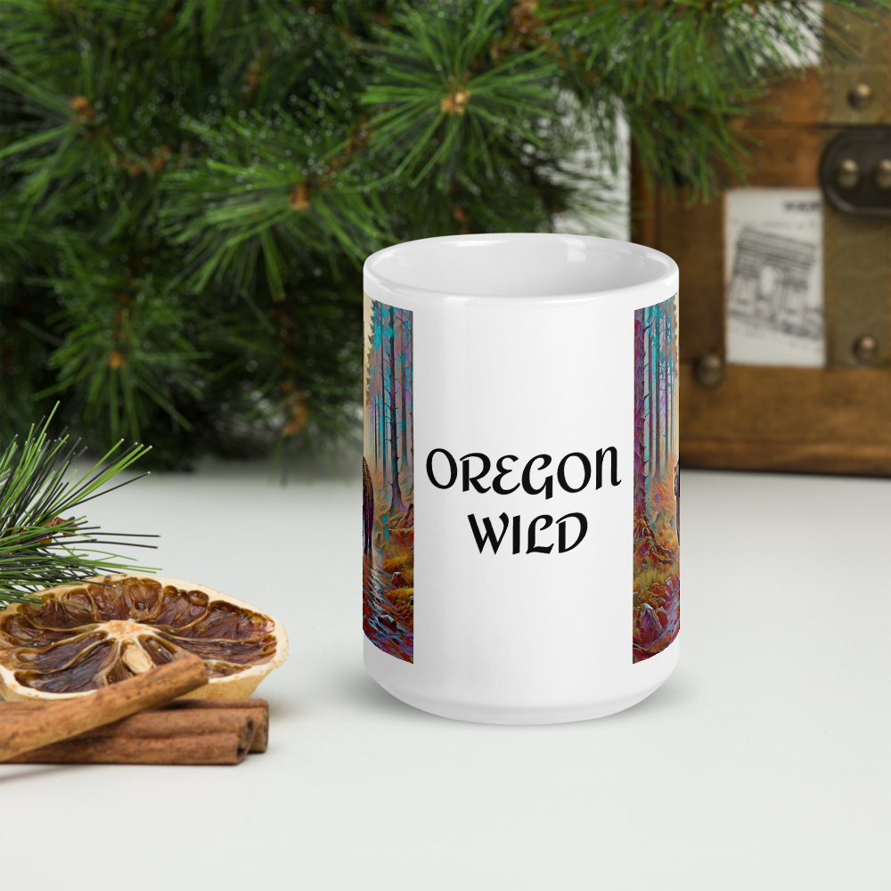 Wild Oregon - White glossy mug