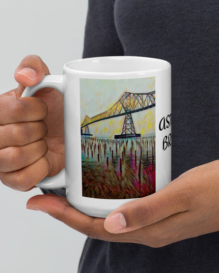 Astoria Bridge - White glossy mug
