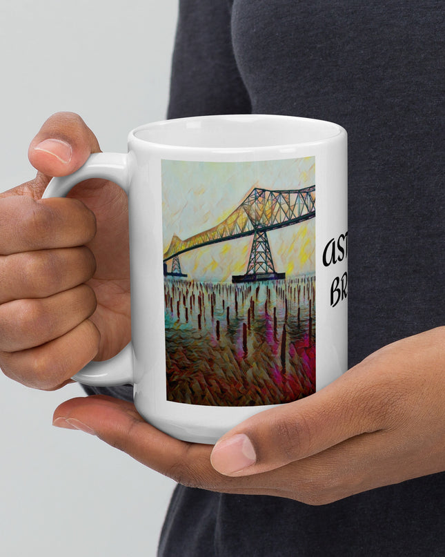 Astoria Bridge - White glossy mug