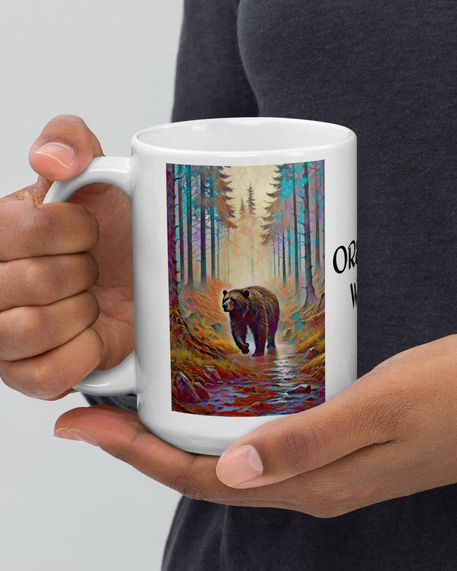 Wild Oregon - White glossy mug